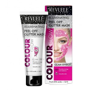 Revuele mmaska ​​do twarzy  - Rejuvenating Peel-off Glitter Mask - Color Glow - Pink
