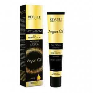 Revuele Krem do twarzy na dzień- Argan Oil Moisturizing Day Face Cream Anti-Wrinkle