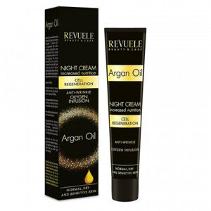 Revuele krem ​​do twarzy na noc - Argan Oil Moisturizing Face Cream Night Anti-Wrinkle Oxygen Infusion