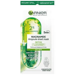 Garnier maseczka do twarzy - Skin Naturals Ampoule Sheet Mask With Niacinamide For Oily Skin