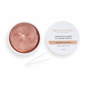 Revolution Skincare Rose Gold Vegan wegańskie płatki kolagenowe łagodzące pod oczy