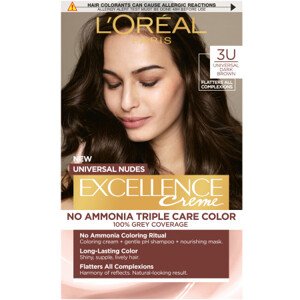 L’Oréal Paris farba do włosów EXCELLENCE Nudes - 3U Universal Dark Brown