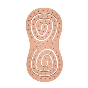 Noelle -szczotka do rozczesywania włosów – Eco-Friendly Detangler Hairbrush - Orange Swirl