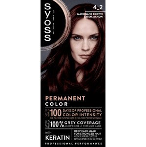 Syoss farba do włosów - Permanent Coloration - 4_2 Mahogany Brown