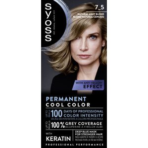 Syoss farba do włosów - Permanent Coloration - 7_5 Natural Ashy Blond