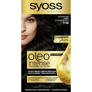 Syoss farba do włosów - Oleo Intense Permanent Oil Color - 1-10 Intense Black