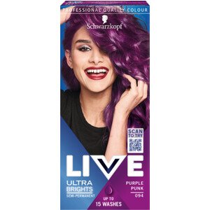 Schwarzkopf farba do włosów - Live Ultra Brights Or Pastel - 094 Purple Punk
