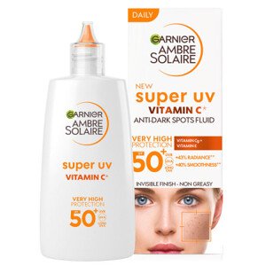 Garnier lekki podkład  z SPF50+ - Ambre Solaire Super UV Vitamin C Facial SPF50+ Fluid