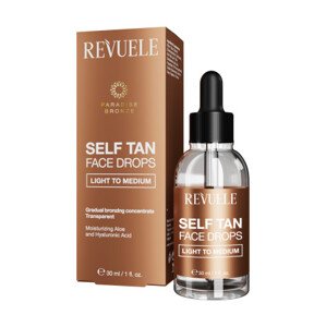 Revuele samoopalające krople do twarzy  - Self Tan Face Drops - Light To Medium