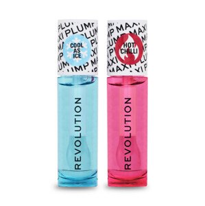 Revolution zestaw kosmetyków - Maxi Plump Cool As Ice and Hot As Chilli Lip Set