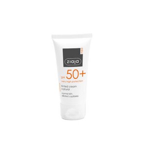 Ziaja krem do twarzy - Med Tinted Cream SPF50 - Natural