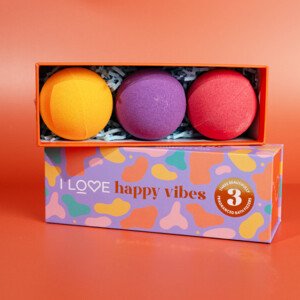 I Love... Cosmetics zestaw kul do kąpieli - I Love Special Moment Happy Vibes Fizzers