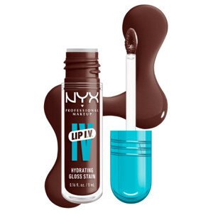 NYX Professional Makeup Lip I.V. Hydrating Lip Gloss Stain - 05 Mocha Me Wet