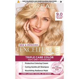 L’Oréal Paris farba do włosów - EXCELLENCE Creme - 9.0 Very Light Blonde