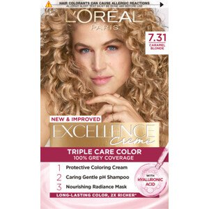 L’Oréal Paris farba do włosów -  EXCELLENCE Creme - 7.31 Caramel Blonde