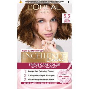L’Oréal Paris farba do włosów - EXCELLENCE Creme - 5.3 Light Golden Brown