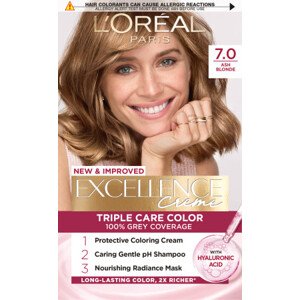 L’Oréal Paris farba do włosów - EXCELLENCE Creme - 7.0 Ash Blonde