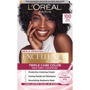L’Oréal Paris farba do włosów - EXCELLENCE Creme - 100 True Black