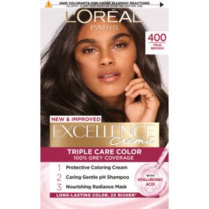 L’Oréal Paris farba do włosów - EXCELLENCE Creme - 400 True Brown