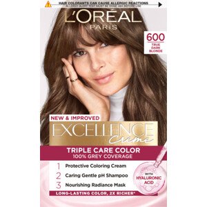 L’Oréal Paris farba do włosów - EXCELLENCE Creme - 600 True Dark Blonde