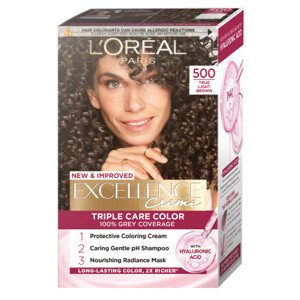 L’Oréal Paris farba do włosów - EXCELLENCE Creme - 500 True Light Brown
