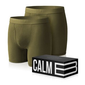 Calm B BOKSERKI CIEMNOZIELONE 2-PACK Rozmiar: XL