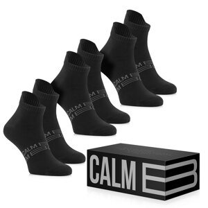 Calm B KRÓTKIE SKARPETKI CZARNE 3-PACK Rozmiar: 39-42