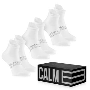 Calm B KRÓTKIE SKARPETKI BIAŁE 3-PACK Rozmiar: 39-42