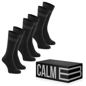 Calm B DŁUGIE SKARPETKI CZARNE 3-PACK Rozmiar: 39-42