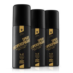Angry Beards ZESTAW ANTYPERSPIRANTÓW Jack Saloon 50 ml 2+1